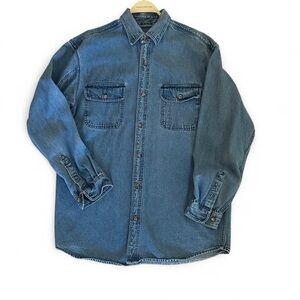 Lightweight blue denim jacket or shirt